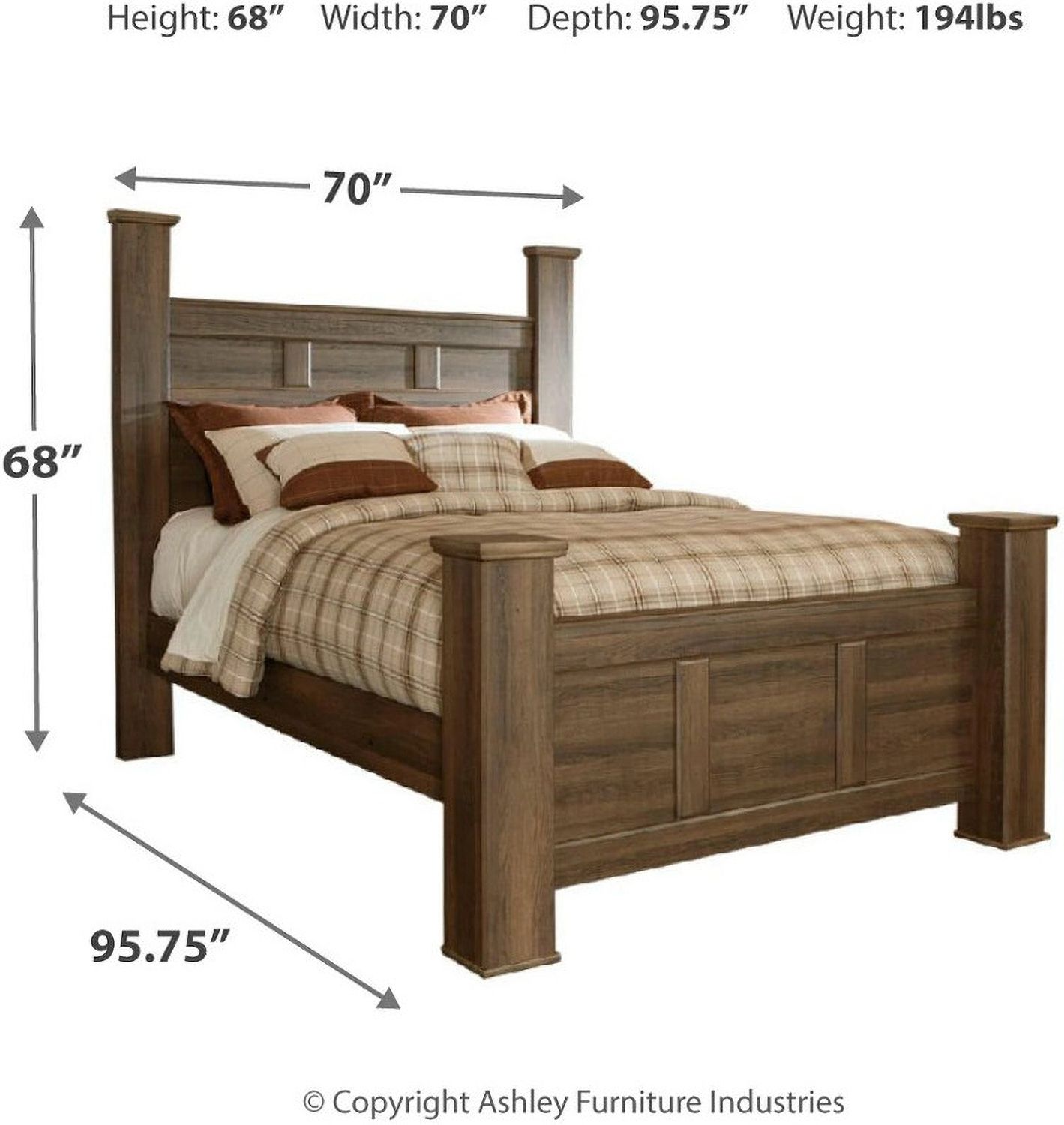 Juararo Queen Poster Bed B251B3