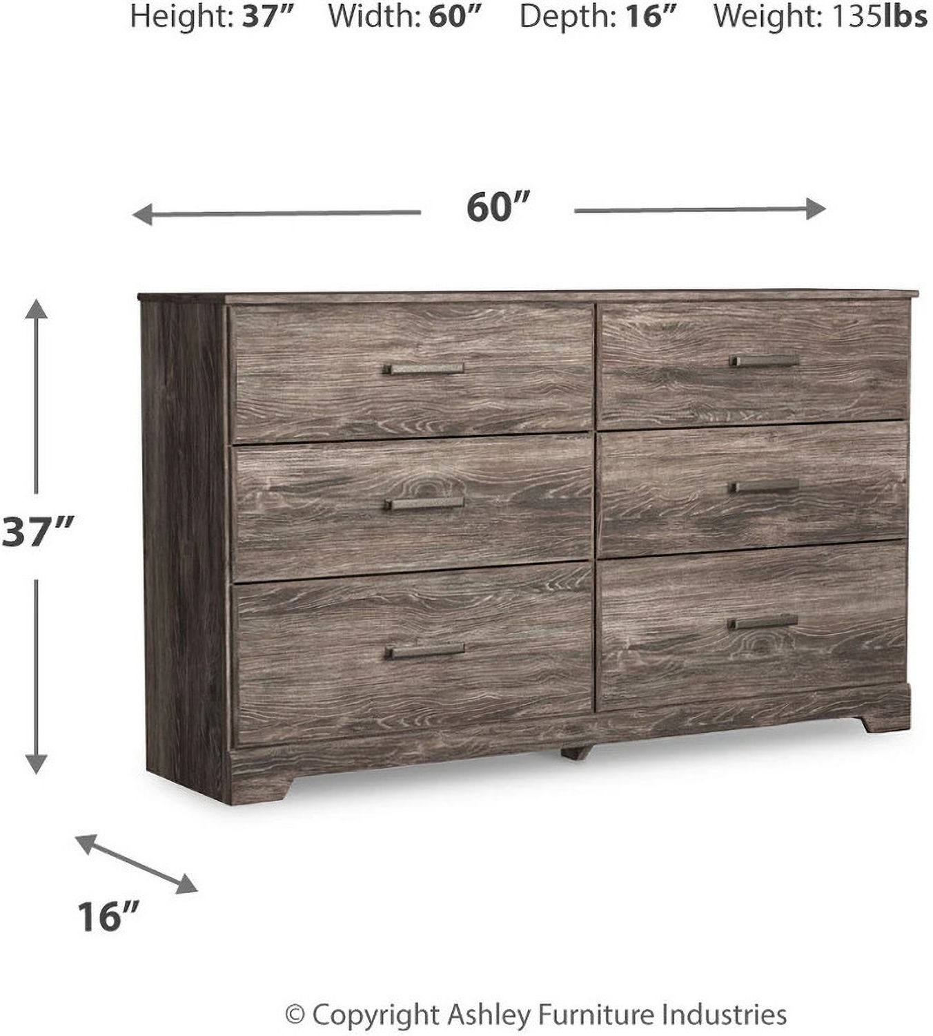 Ralinksi Gray Dresser B258731