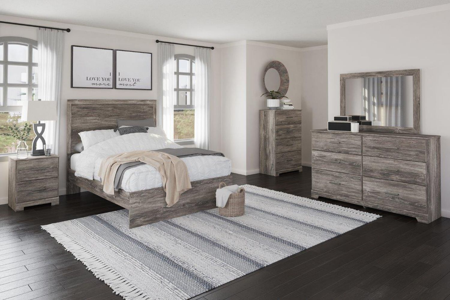 Ralinksi Gray Four Drawer Chest B258744