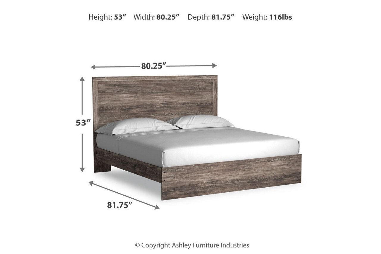 Ralinksi Gray King Panel Bed B2587B3