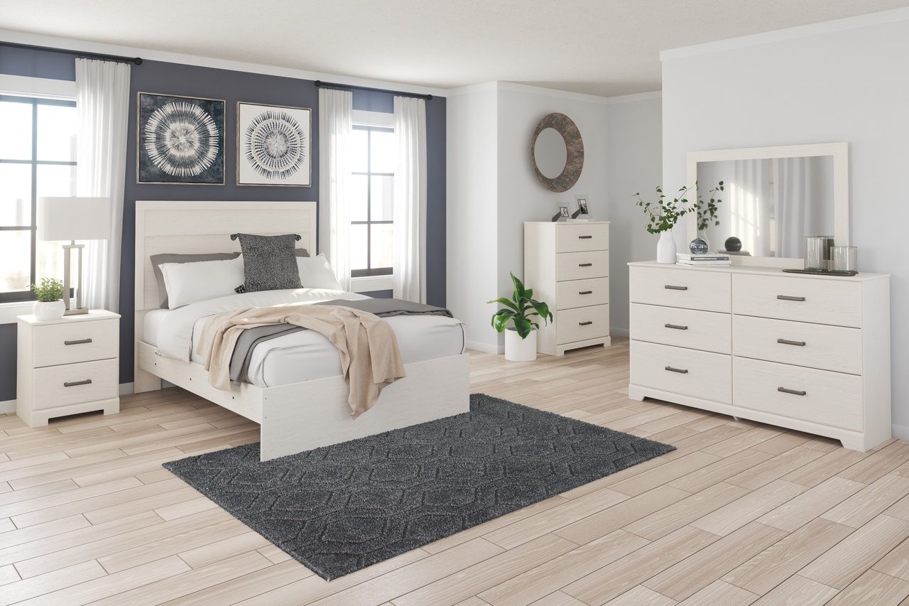 Stelsie White Two Drawer Night Stand B258892