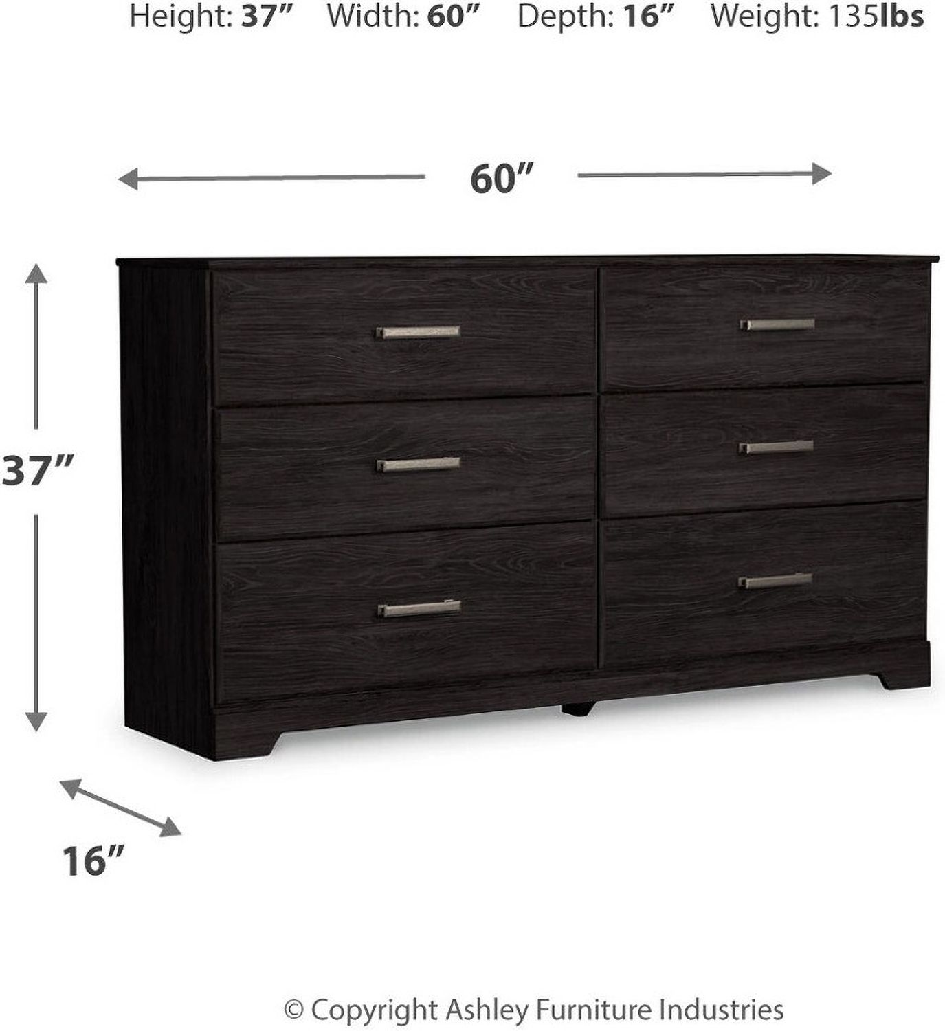 Belachime Black Dresser B258931