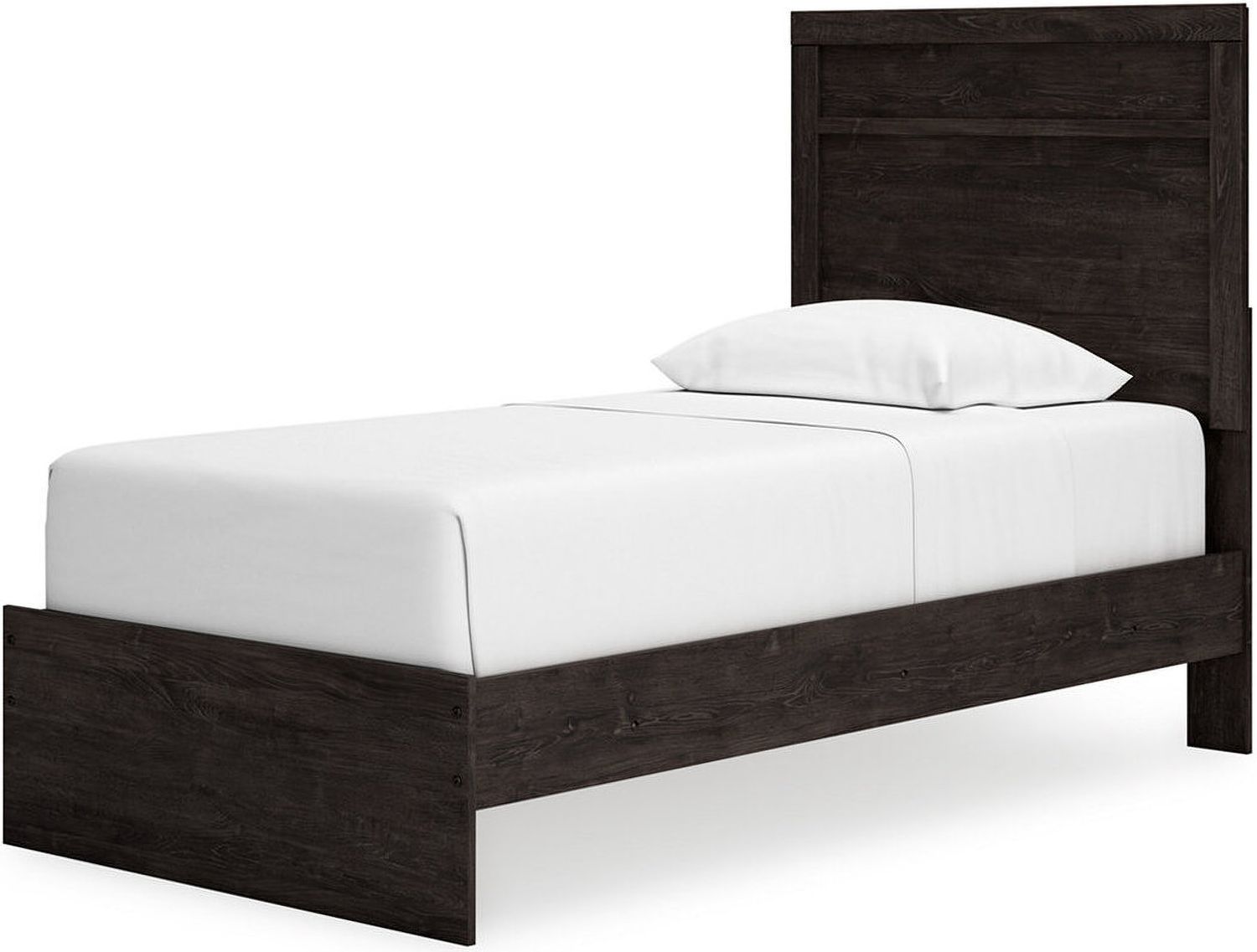 Belachime Twin Panel Bed In Black B2589B11