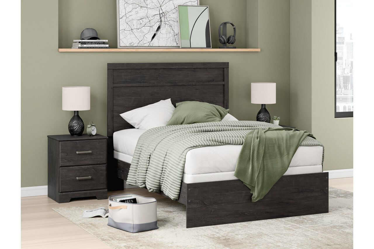 Belachime Black Full Panel Bed B2589B5