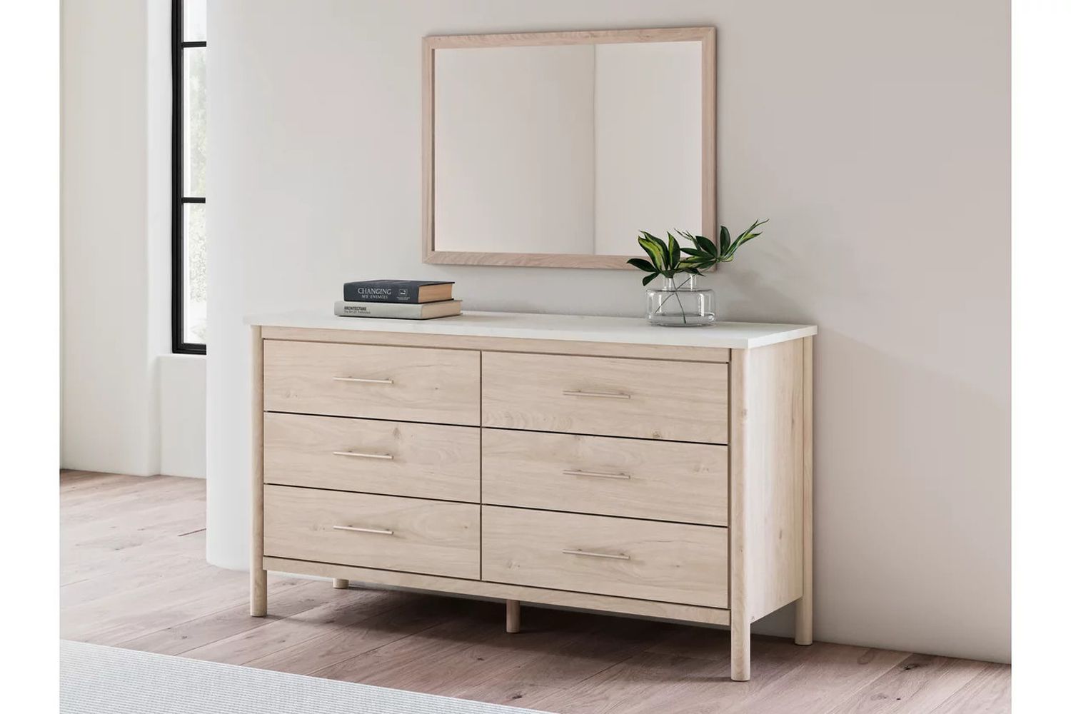 Cadmori Bedroom Mirror In Tan B261536