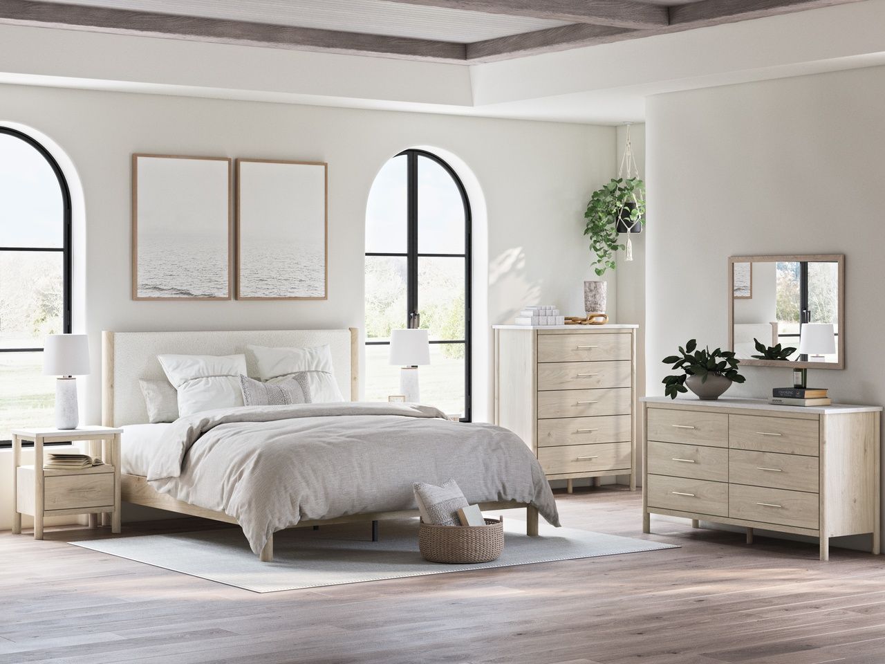 Cadmori Bedroom Mirror In Tan B261536