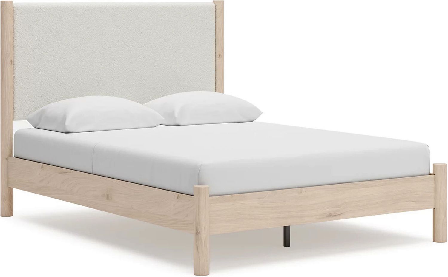 Cadmori Queen Upholstered Panel Bed In Two-tone B2615B4