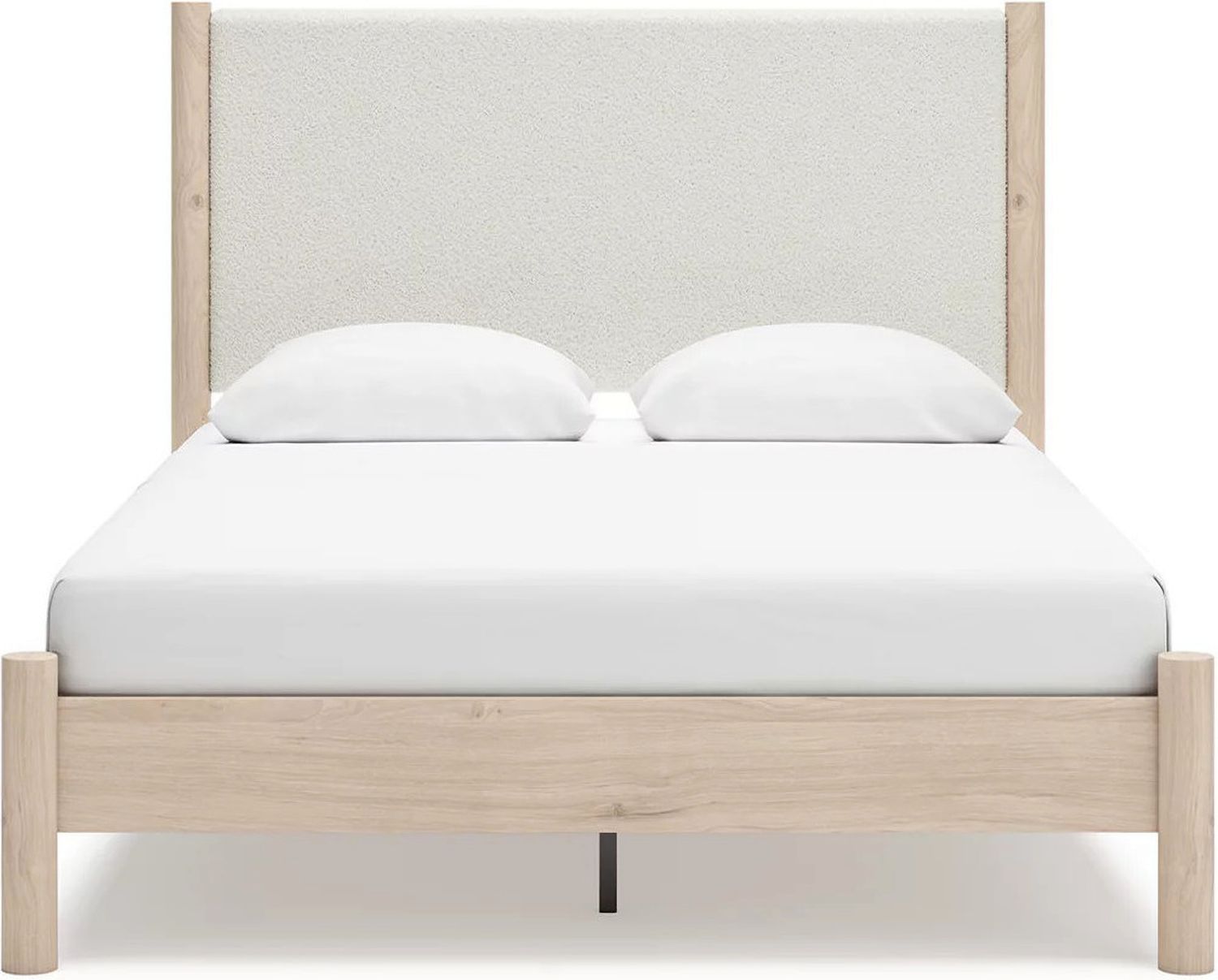 Cadmori Queen Upholstered Panel Bed In Two-tone B2615B4