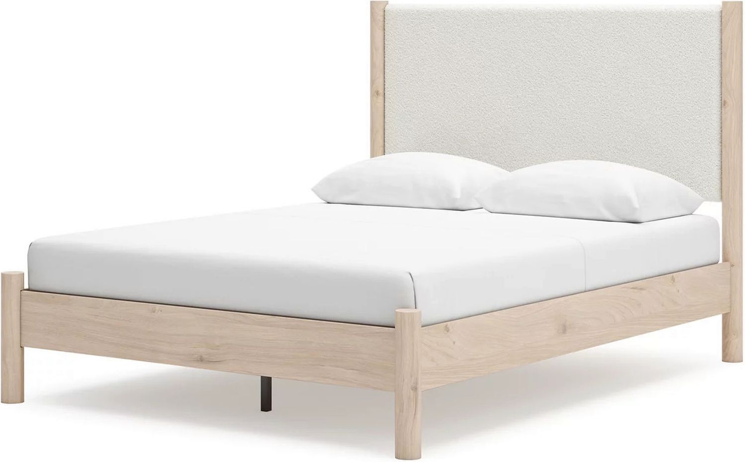 Cadmori Queen Upholstered Panel Bed In Two-tone B2615B4
