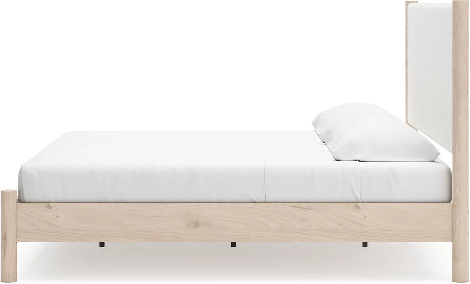 Cadmori King Upholstered Panel Bed In Two-tone B2615B7