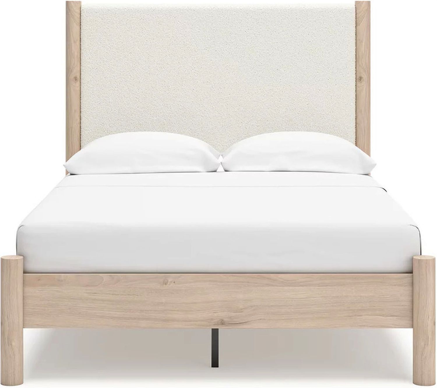 Cadmori Full Upholstered Panel Bed In Two-tone B2615B8