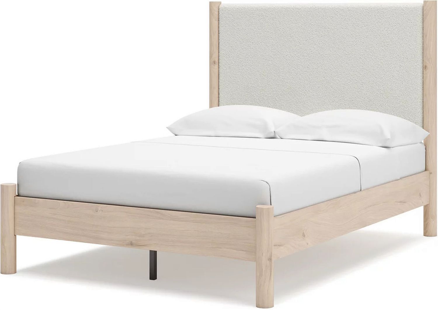 Cadmori Full Upholstered Panel Bed In Two-tone B2615B8