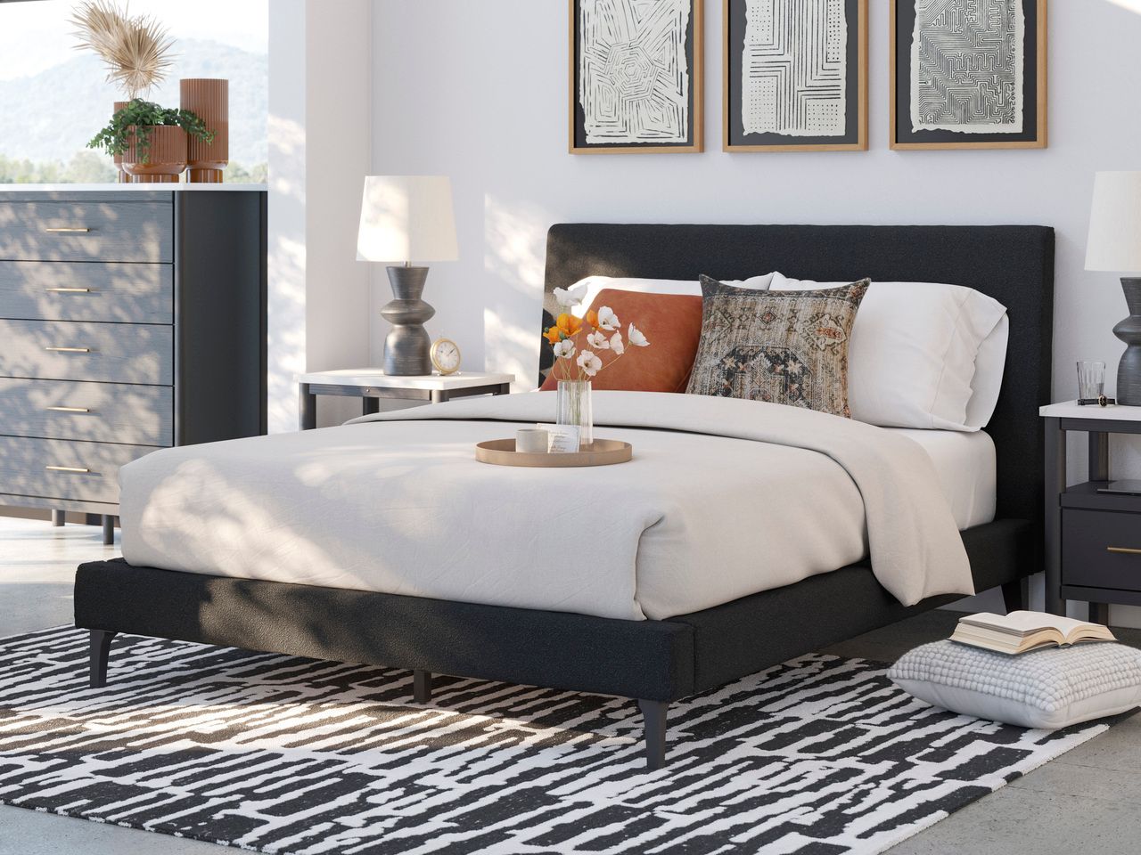 Cadmori Dresser In Black and White B2616231