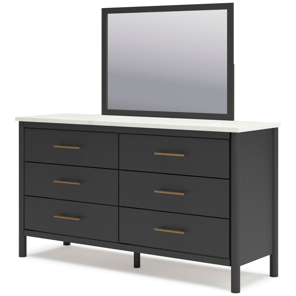 Cadmori Dresser In Black and White B2616231