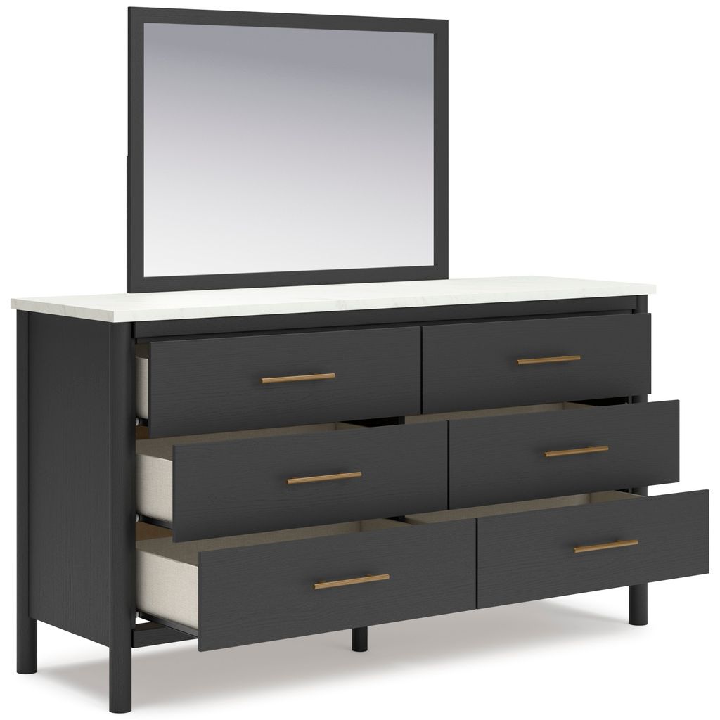 Cadmori Dresser In Black and White B2616231