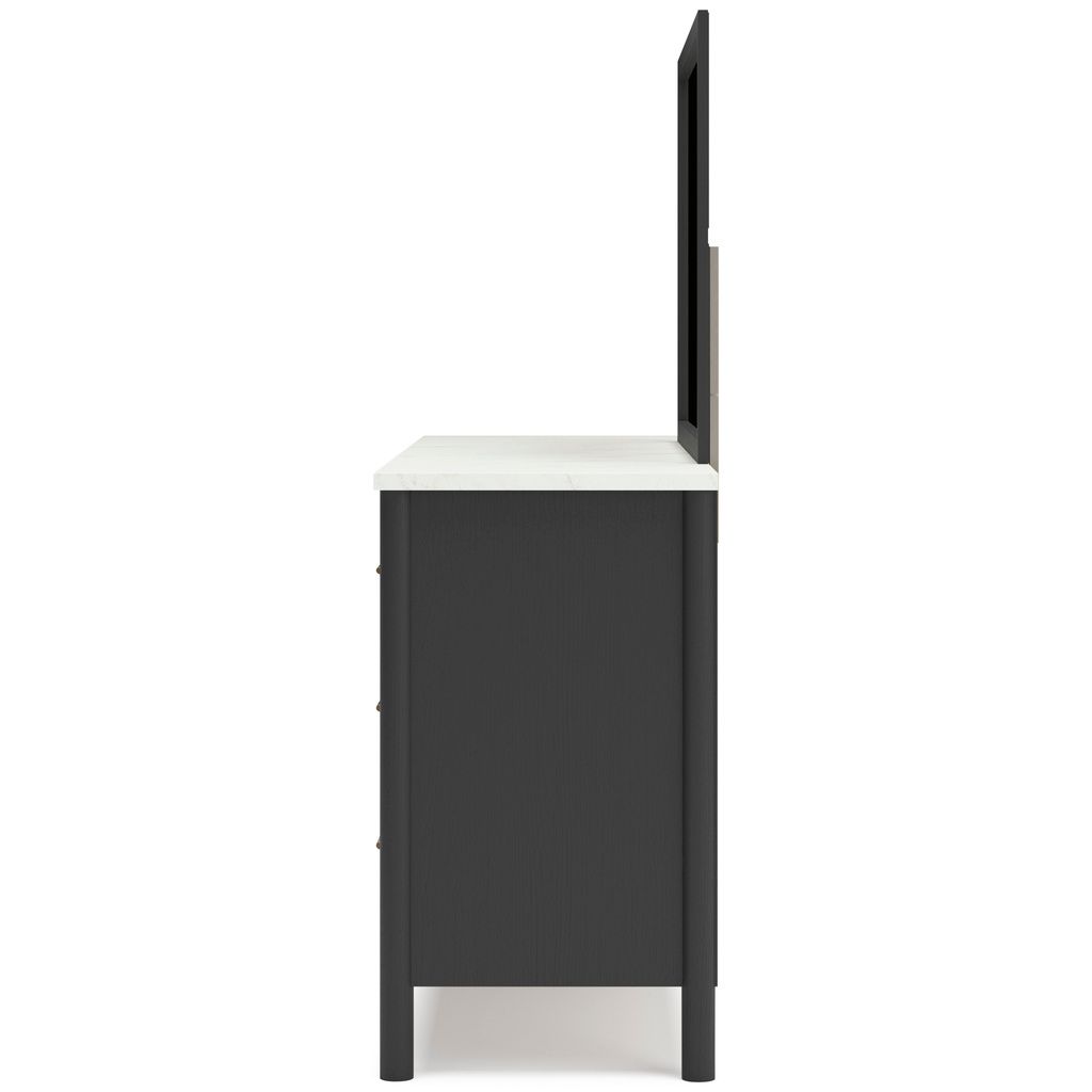 Cadmori Dresser In Black and White B2616231