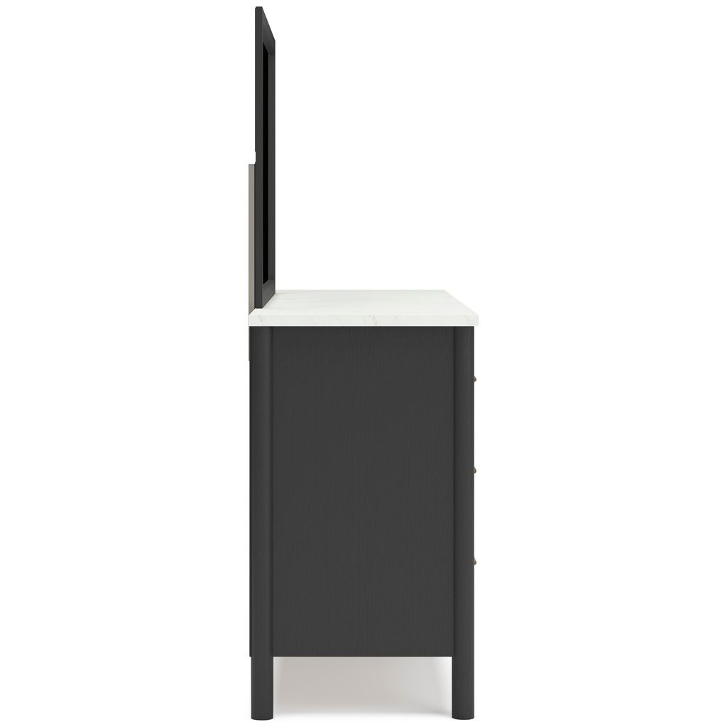 Cadmori Dresser In Black and White B2616231