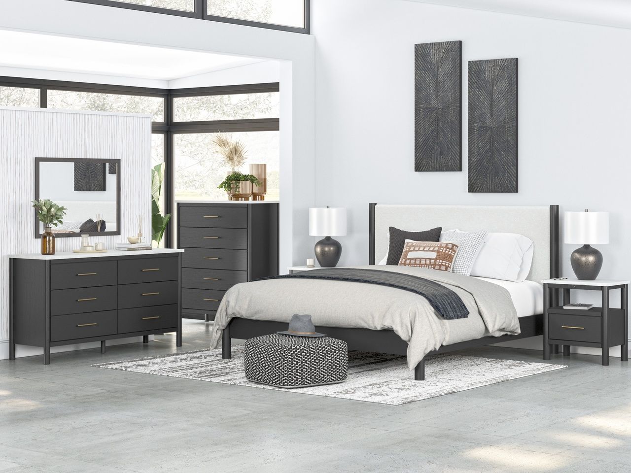 Cadmori Bedroom Mirror In Black B261636
