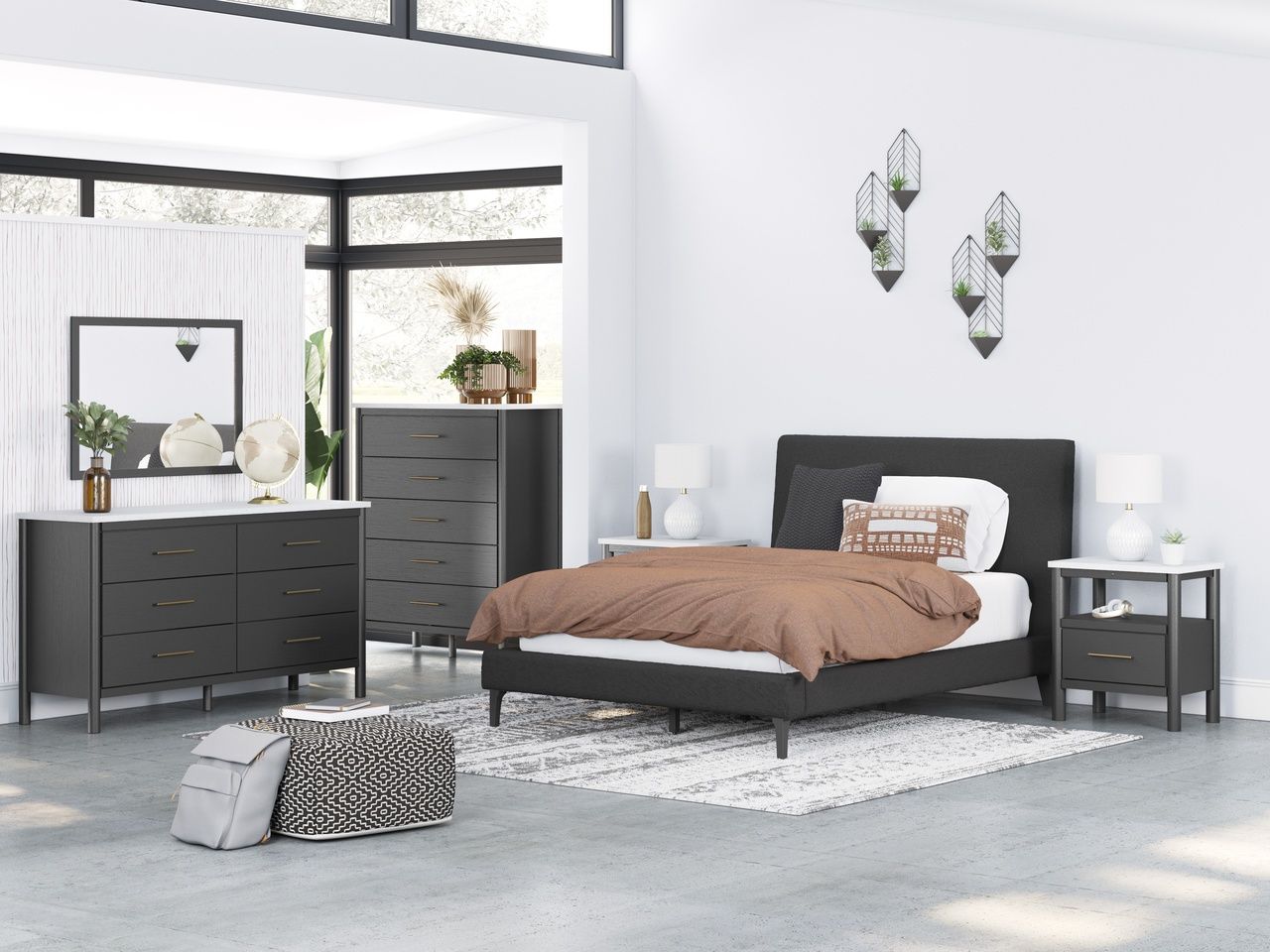 Cadmori Bedroom Mirror In Black B261636