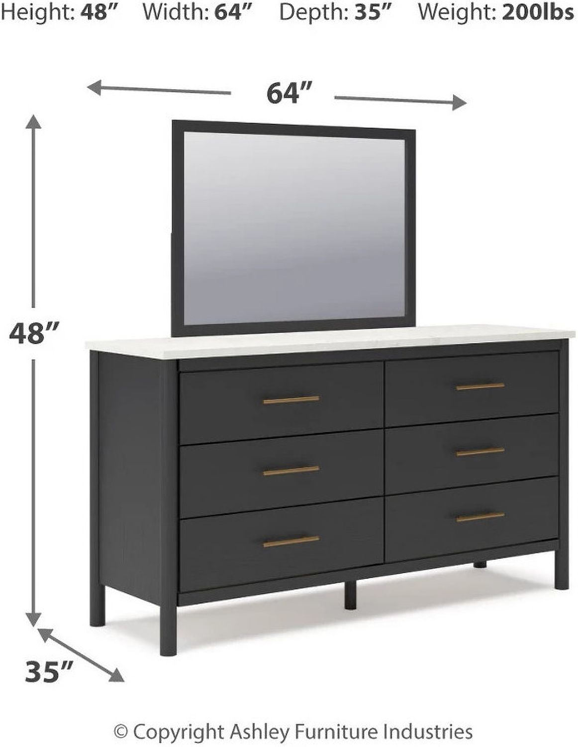 Cadmori Upholstered Panel Bedroom Set In Black and White B2616B4