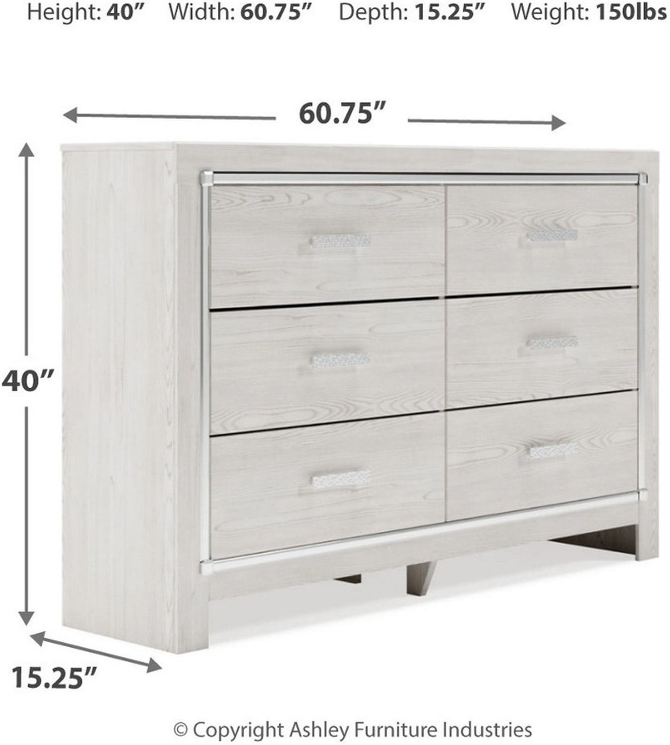 Altyra White Dresser B264031