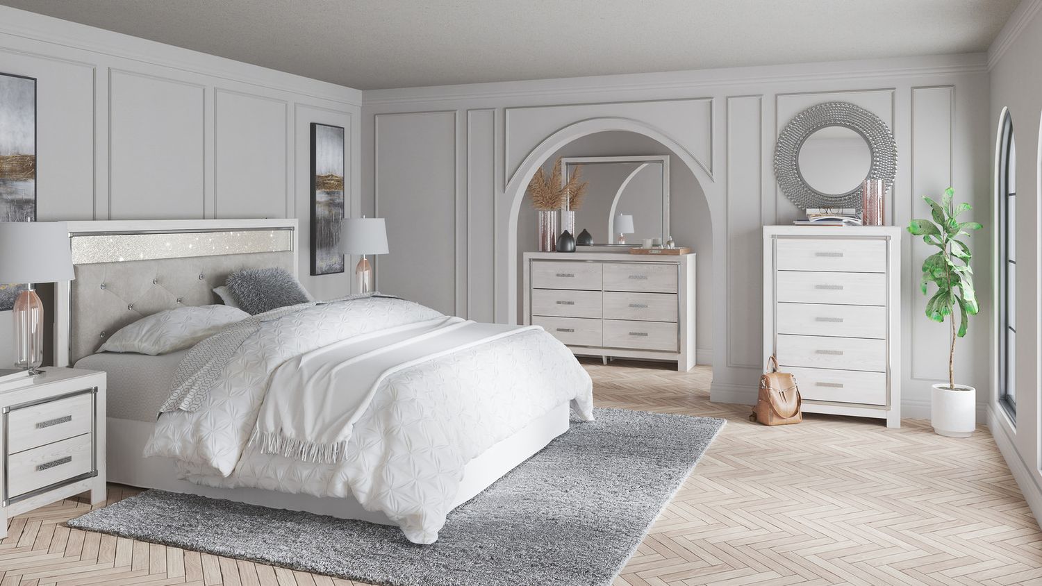 Altyra White Dresser B264031