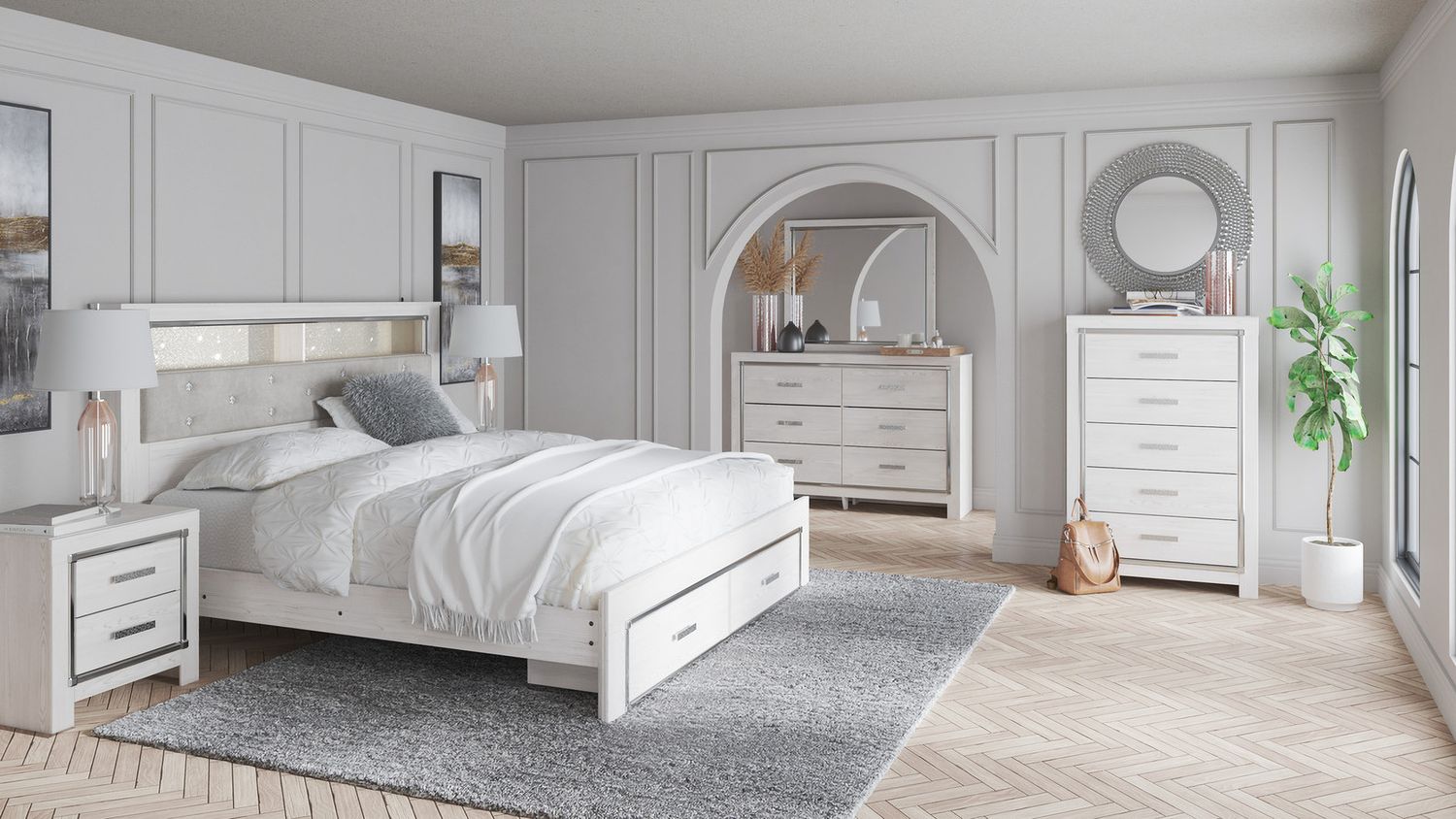 Altyra White Dresser B264031