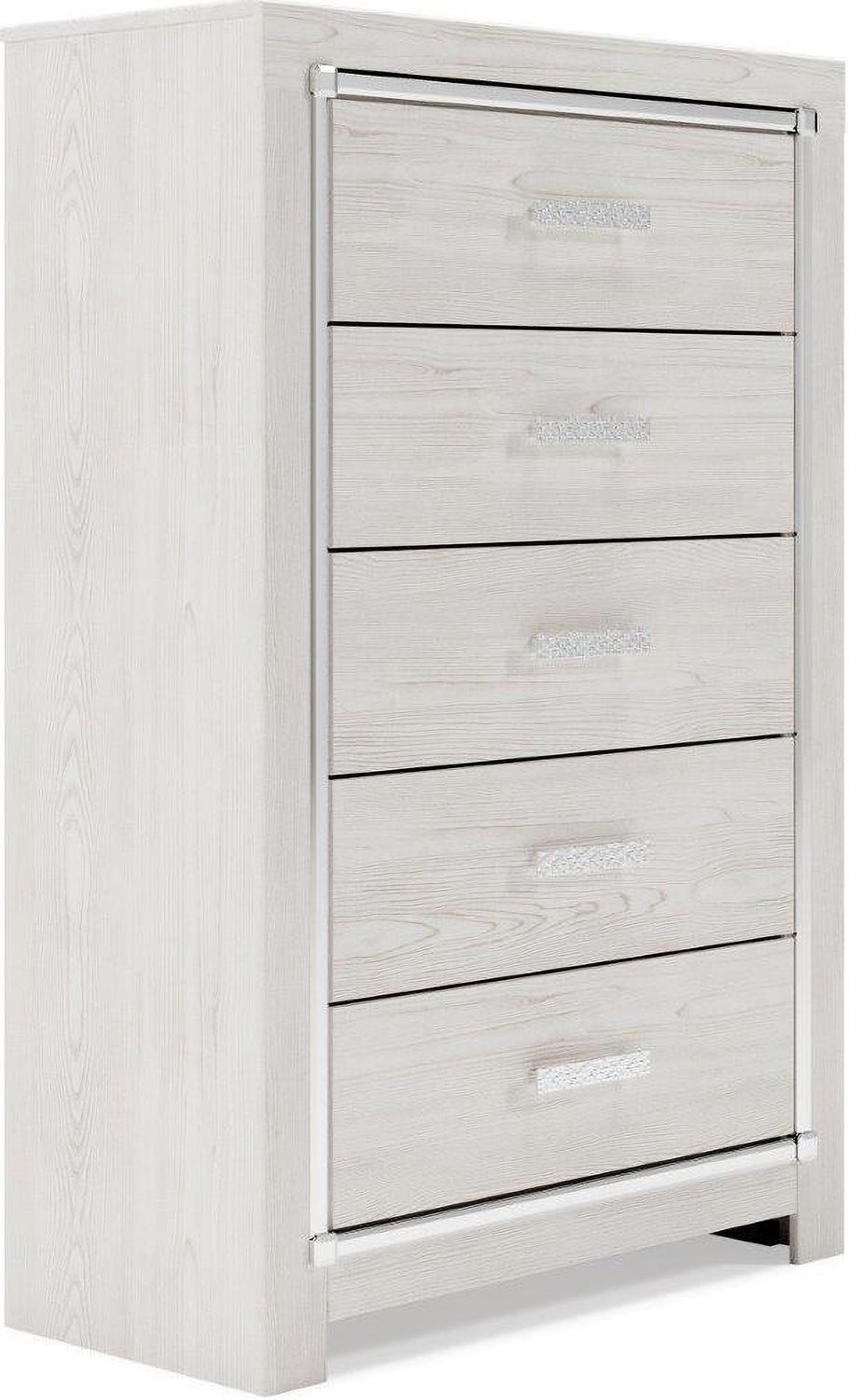 Altyra White Five Drawer Chest B264046