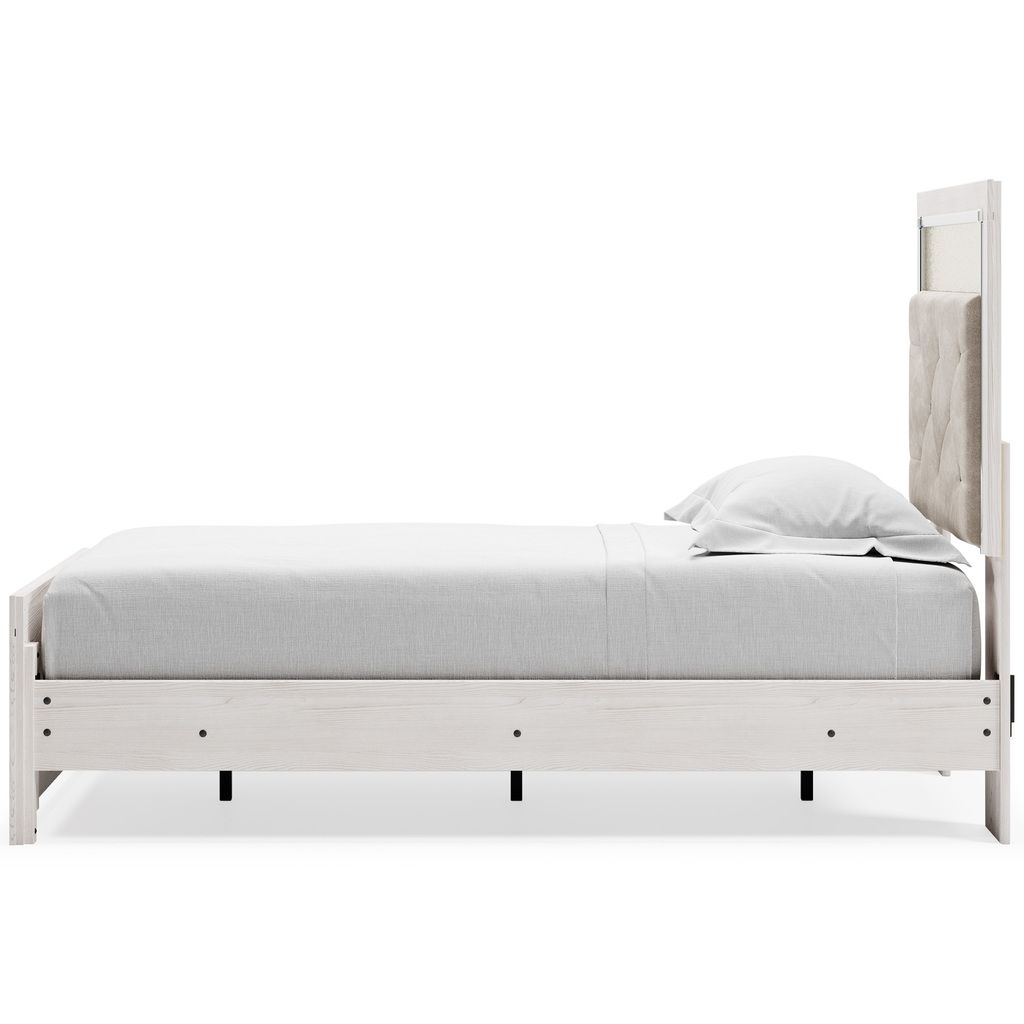 Altyra White Twin Upholstered Panel Headboard Only B264053