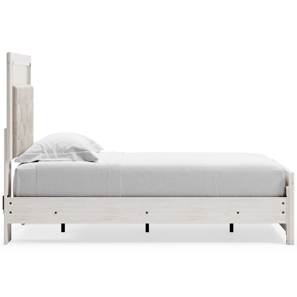 Altyra White Twin Upholstered Panel Headboard Only B264053