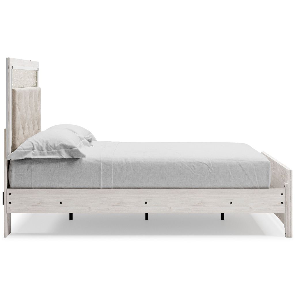 Altyra White Queen Upholstered Panel Headboard Only B264057