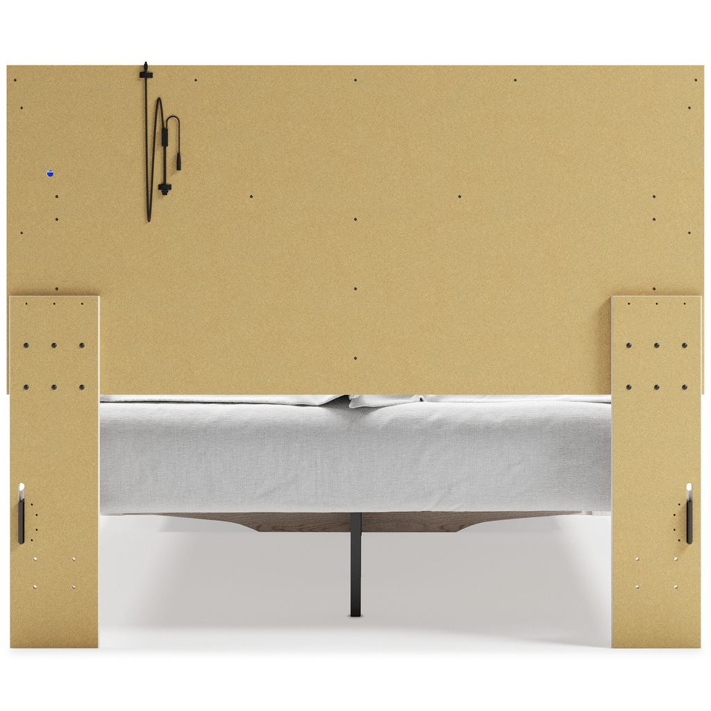 Altyra White Queen Upholstered Panel Headboard Only B264057