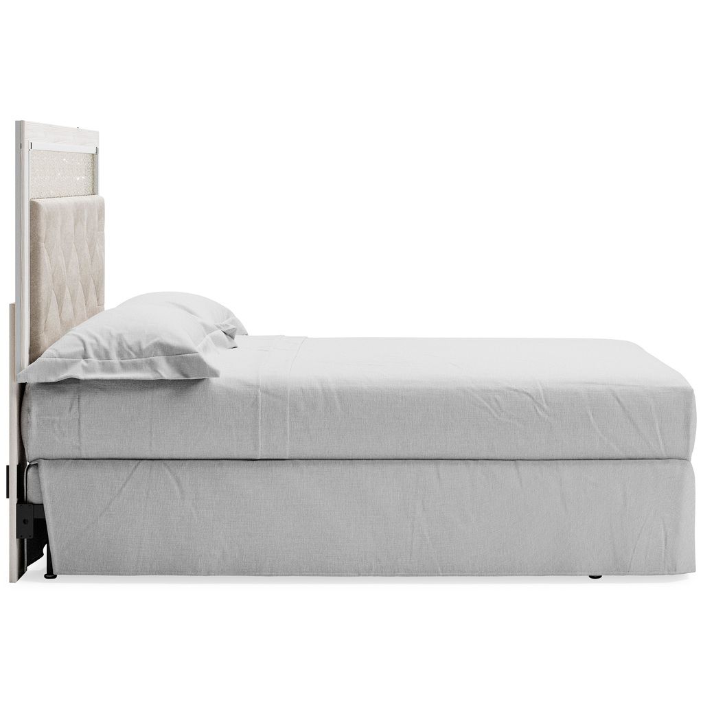 Altyra White Queen Upholstered Panel Headboard Only B264057