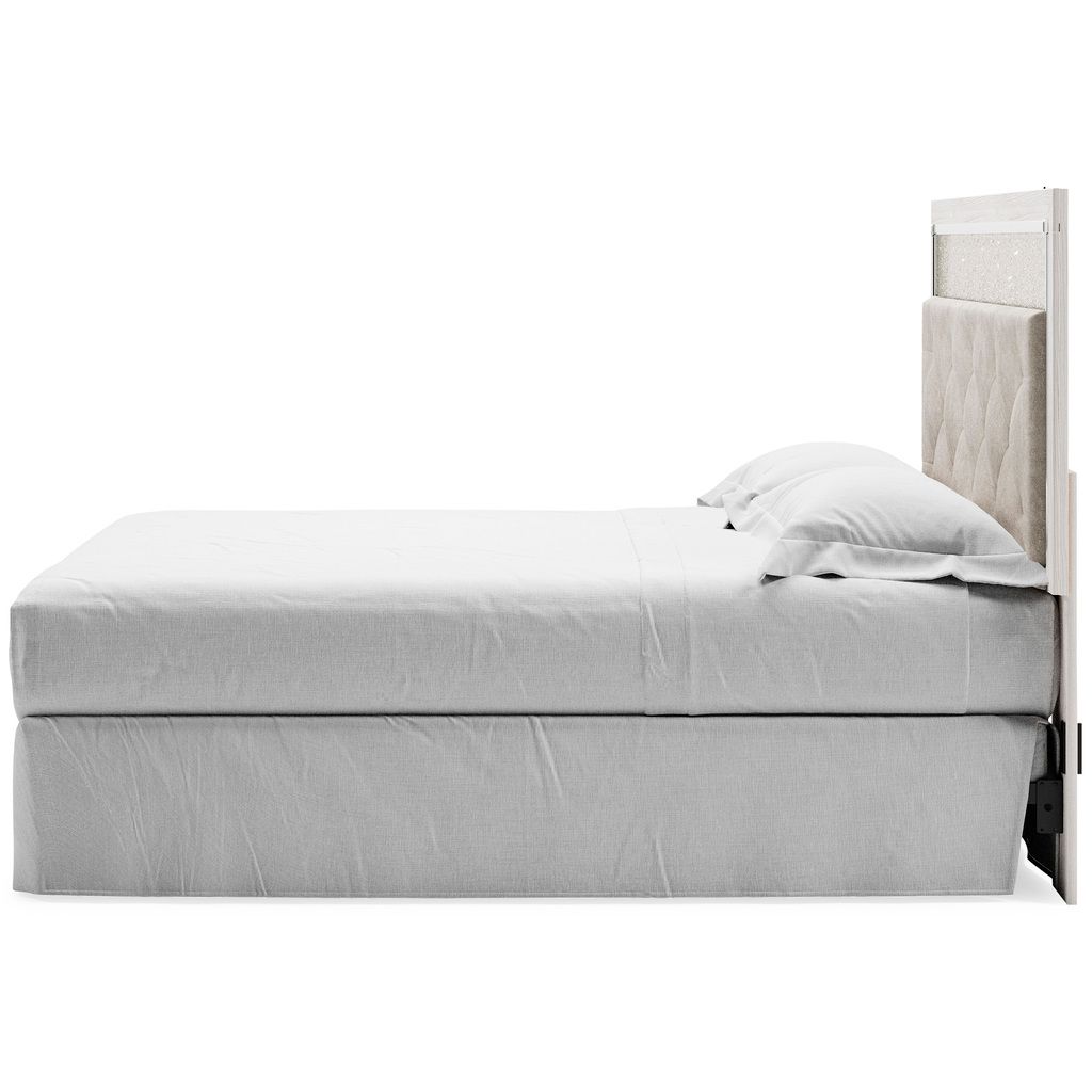 Altyra White King/California King Upholstered Panel Headboard Only B264058