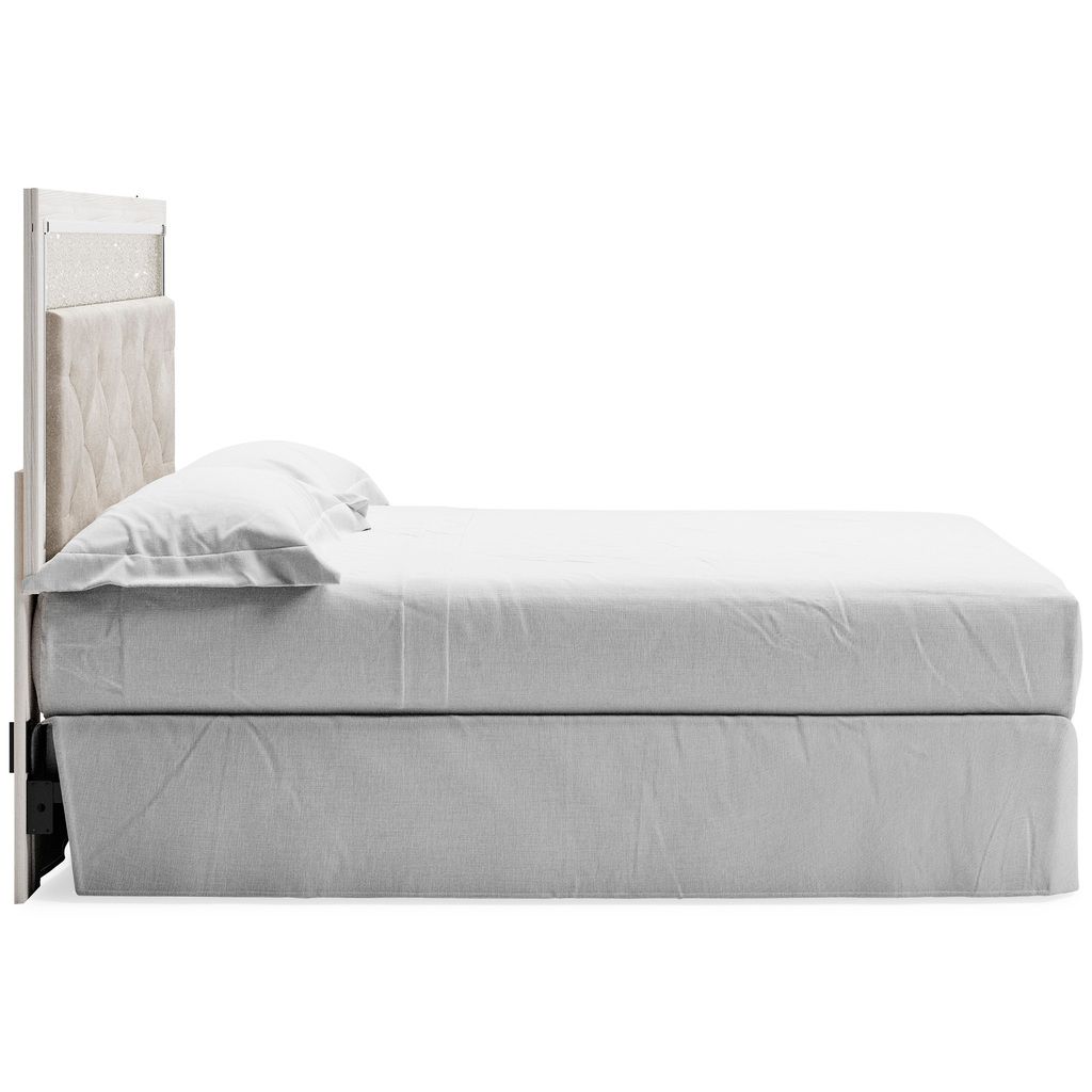 Altyra White King/California King Upholstered Panel Headboard Only B264058
