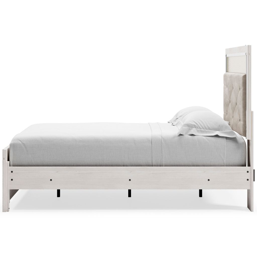Altyra White Full Upholstered Panel Headboard Only B264087