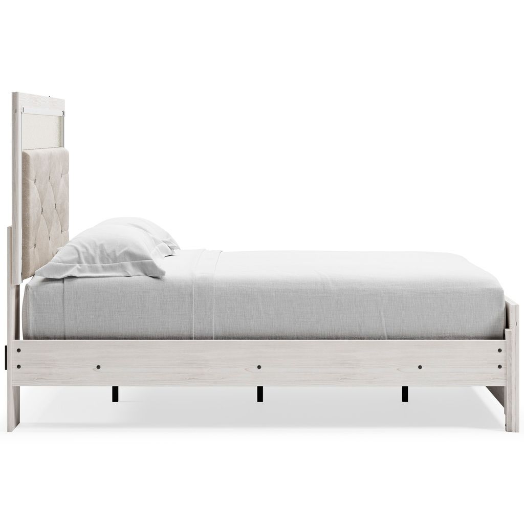 Altyra White Full Upholstered Panel Headboard Only B264087