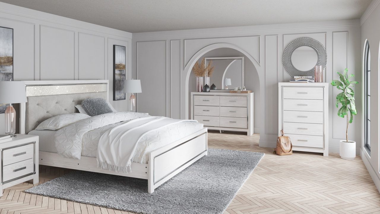 Altyra White Two Drawer Night Stand B264092