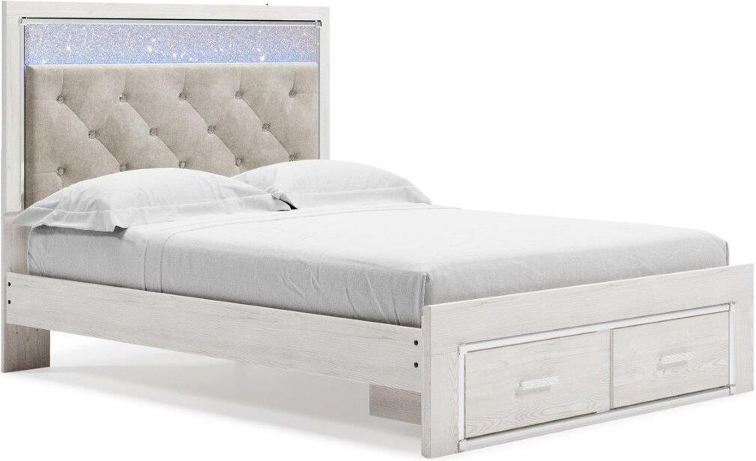Altyra White Queen Storage Panel Bed B2640B17