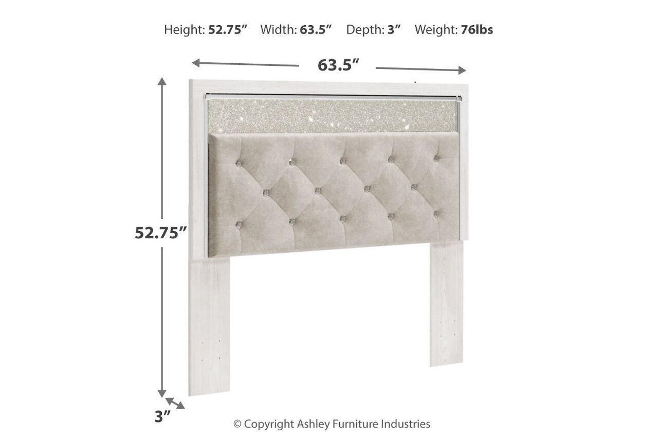 Altyra Queen Panel Bed In White B2640B18
