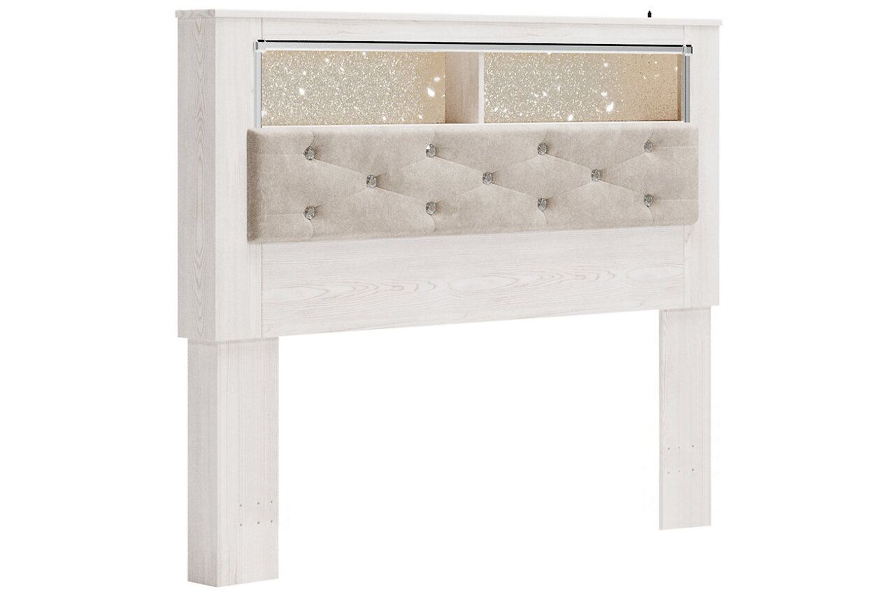 Altyra Queen Panel Bookcase Bed In White B2640B20
