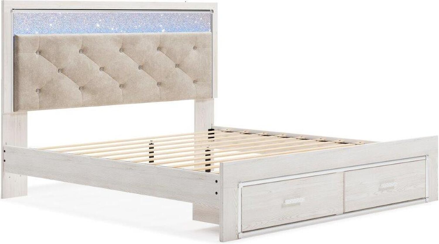 Altyra White King Storage Panel Bed B2640B29