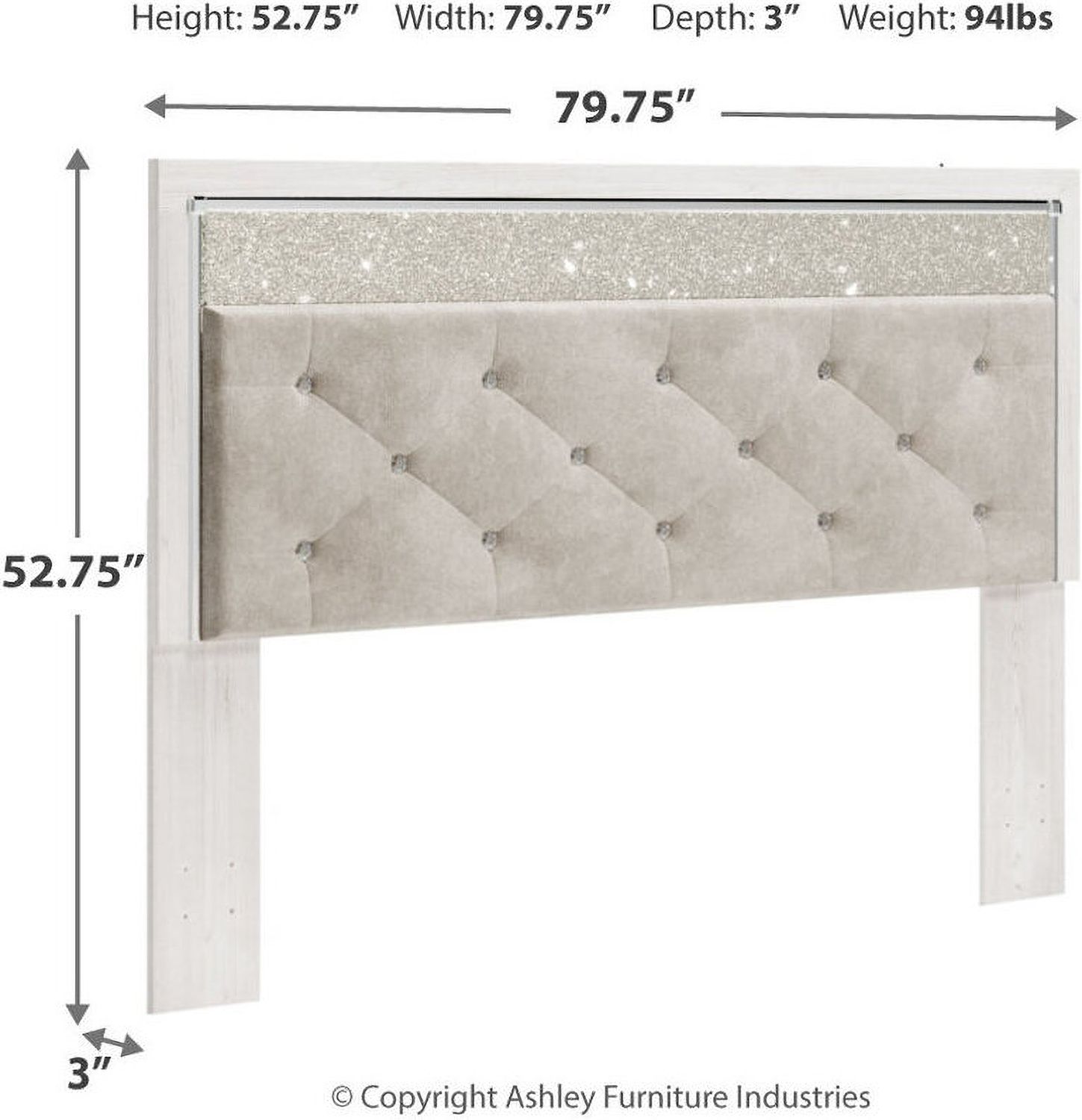 Altyra White King Storage Panel Bed B2640B29