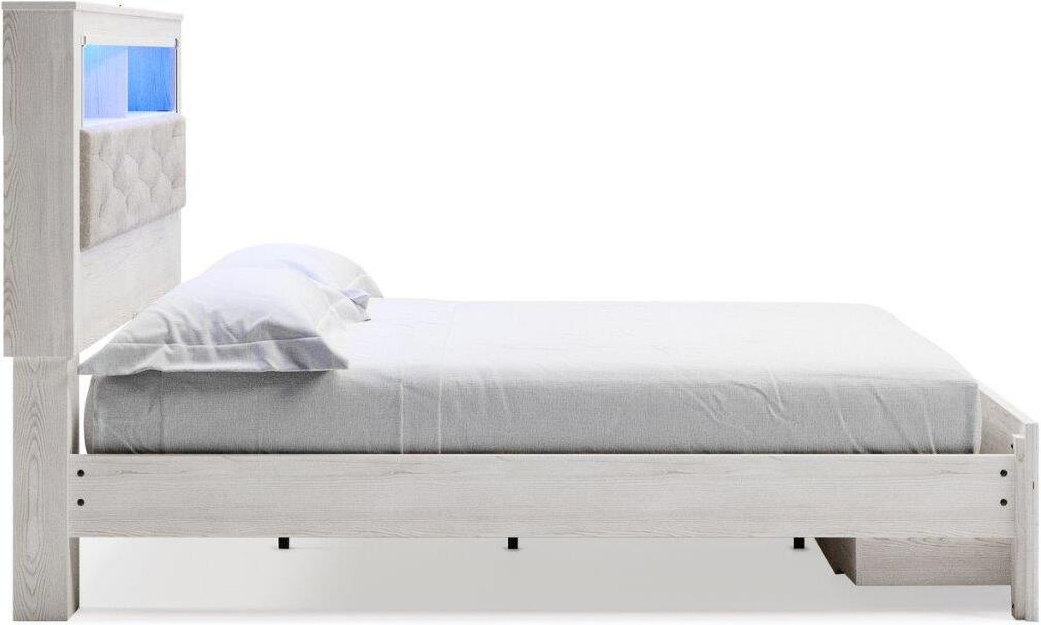 Altyra White King Panel Bookcase Storage Bed B2640B30