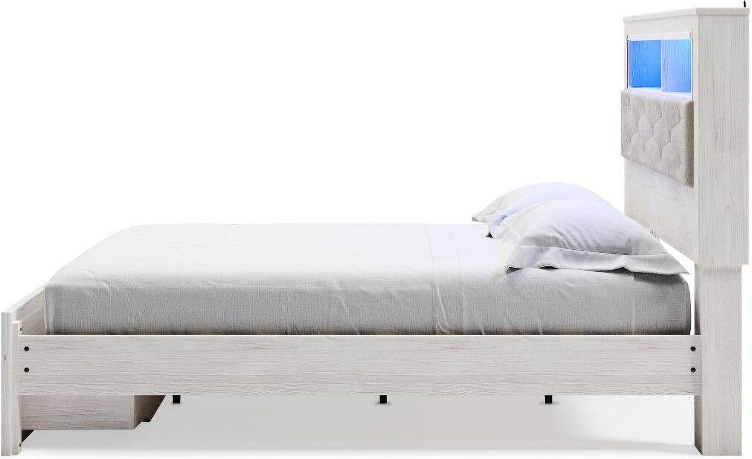 Altyra White King Panel Bookcase Storage Bed B2640B30
