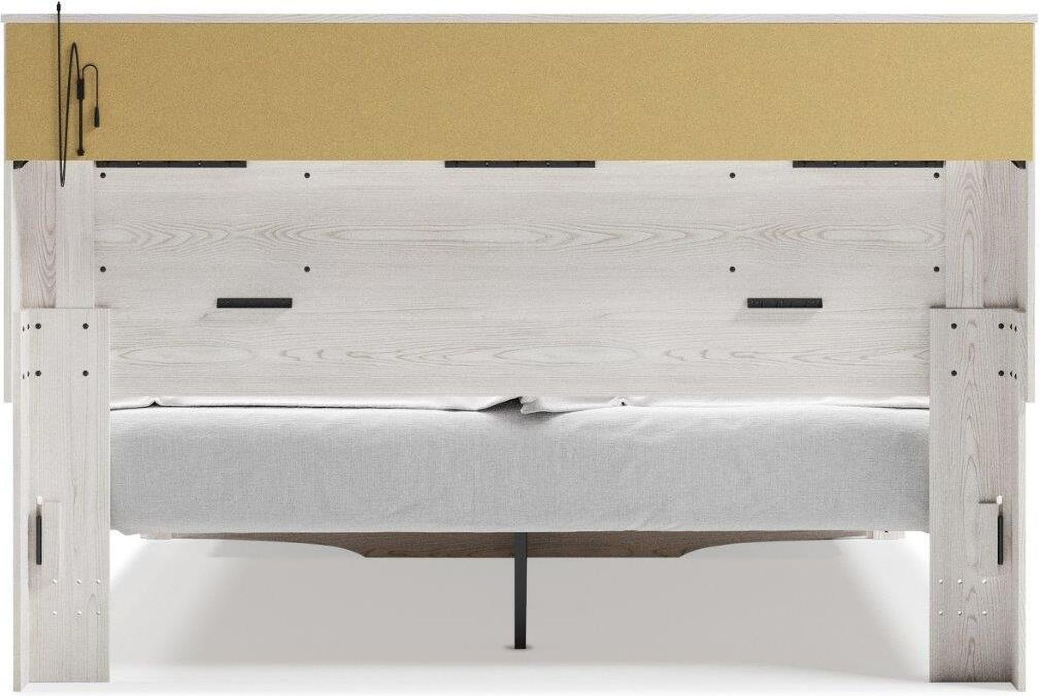 Altyra White King Panel Bookcase Storage Bed B2640B30
