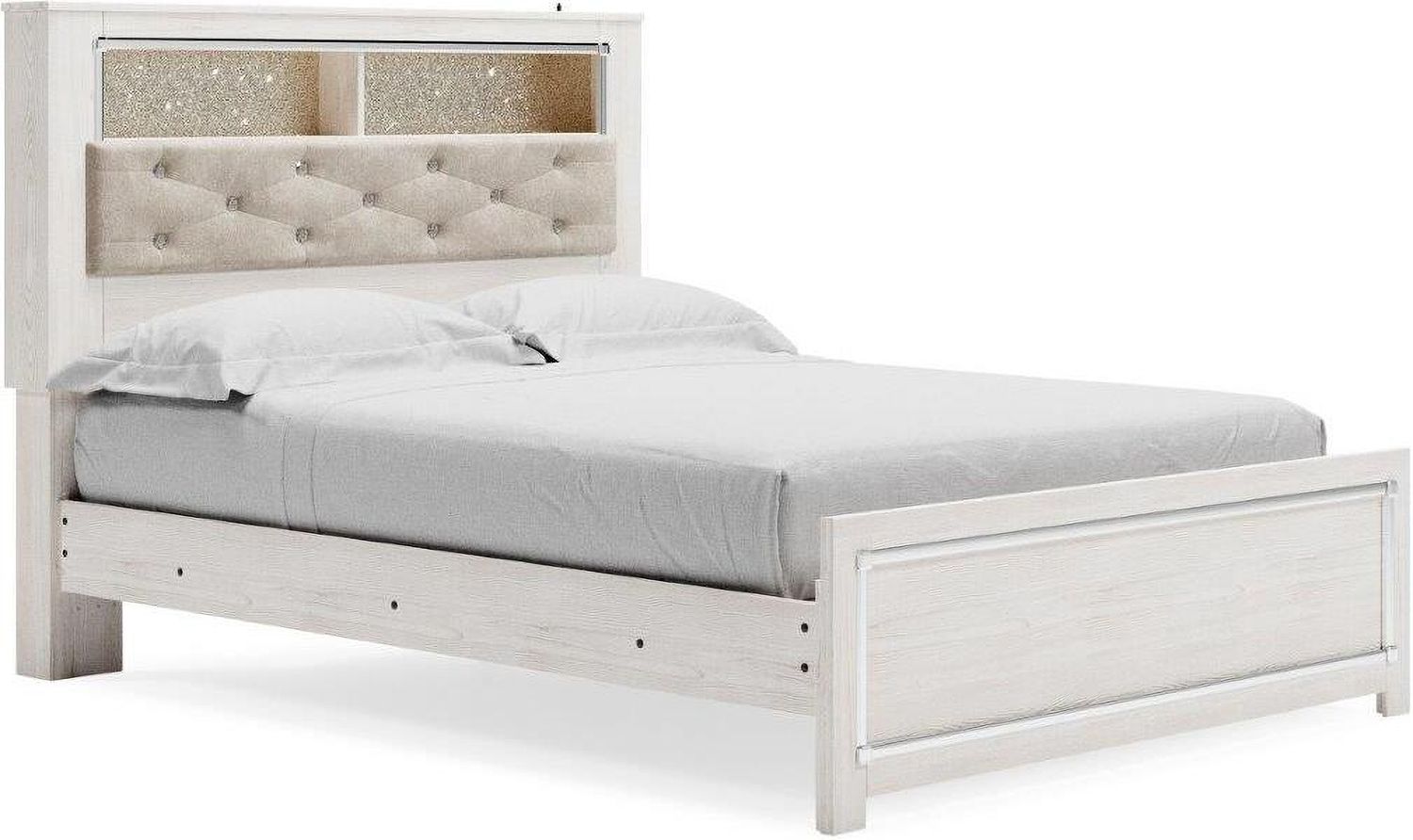 Altyra White Queen Panel Bookcase Bed B2640B4