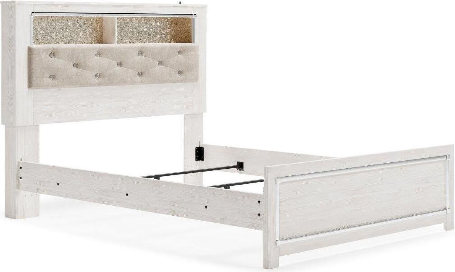 Altyra White Queen Panel Bookcase Bed B2640B4