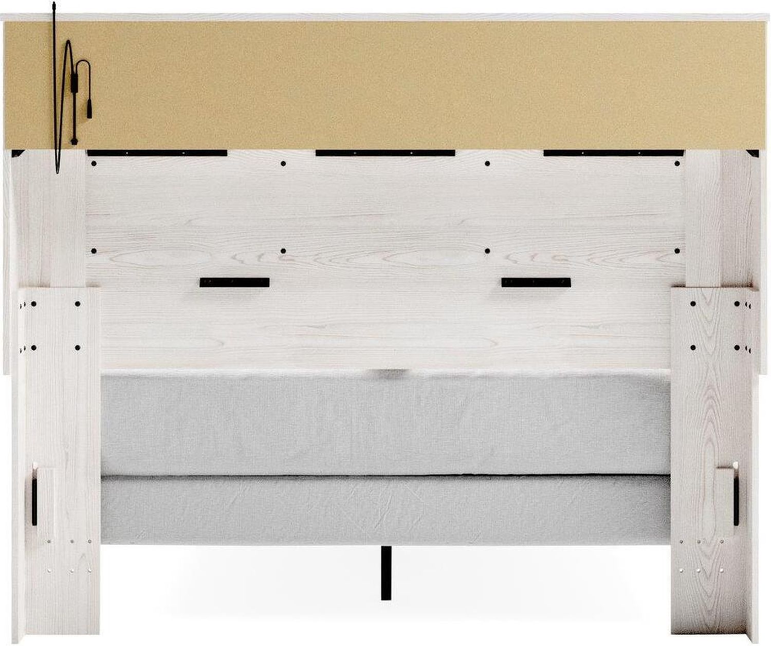 Altyra White Queen Panel Bookcase Bed B2640B4