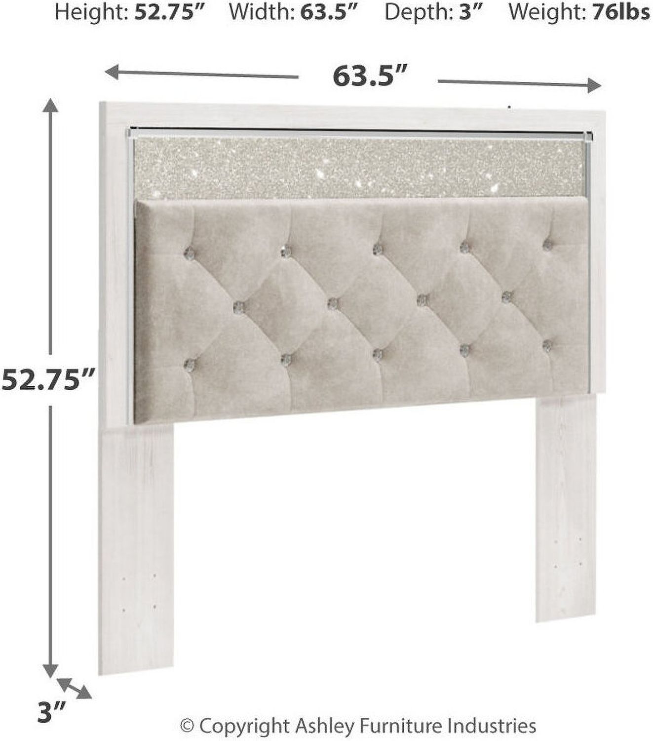 Altyra Queen Upholstered Storage Bed In White B2640B46